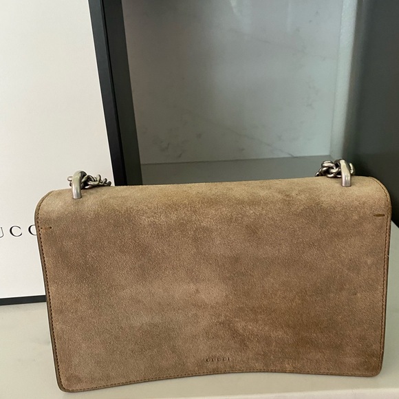Gucci Dionysus suede handbag-in small size in color taupe Excellent condition - Picture 3 of 10